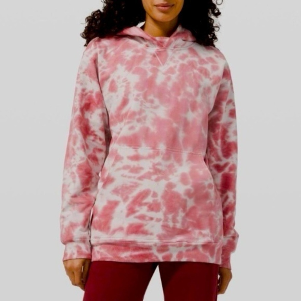 Lululemon All Yours Hoodie Marmoleado Tie Dye Brier Rose Size 4